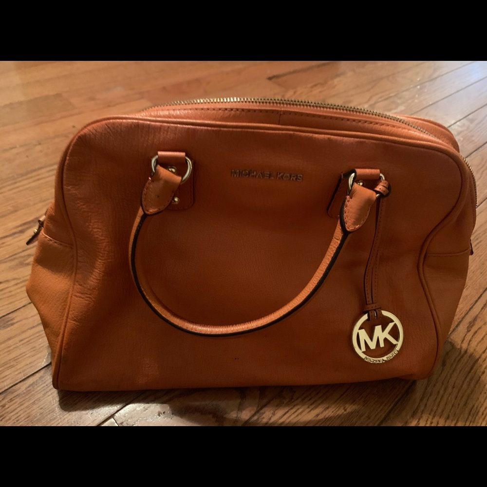 Orange Michael Kors purse - Picture 1 of 5